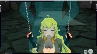 [CM3D2] RWBY hentai - Yang Xiao Long aggressively gangbanged after losing a fight