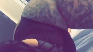 Tattooed Afro Latina Twerking