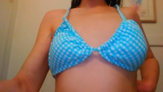 Tiniest Tits Small Breast Swimsuit Try Out Hairy Pussy Hairiest Bush in Bikini Swimsuit Bathing Suit