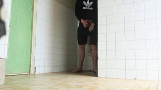 Jerking and Pissing in the Toilet