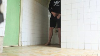 Jerking and Pissing in the Toilet