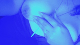 Grabbing blue titties
