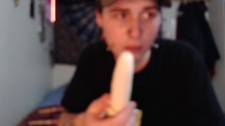 watch me deep throat a banana