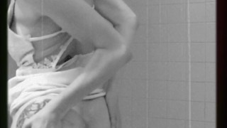 Peeing in white dress
