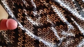 trans sissy masturbates and cums solo