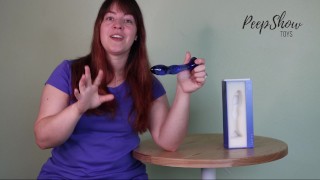 Toy Review - Chrystalino Gallant Blue Glass Curved Dildo Wand, Courtesy of Peepshow Toys!