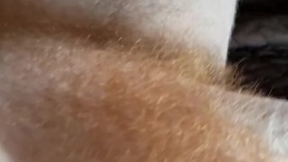 Hairy ginger morning jack off