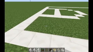How to easily build a basketball court in Minecraft (tutorial)