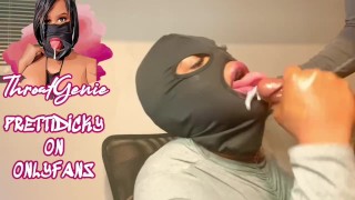 *NEW* I JERKED HIS BIG BLACK DICK AND LET HIM FINISH ON MY MOUTH! 