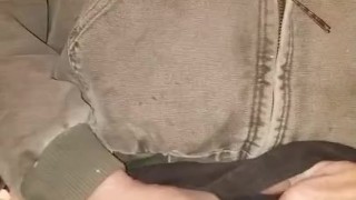 Pulling out my small cock