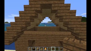 How to build a easy beach house in Minecraft (tutorial)