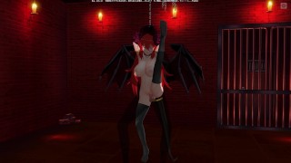 3D HENTAI BDSM Succubus seduced the owner in the basement (Part 2)