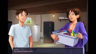 SummerTimeSaga-Debbie Brunette Milf Laundry Sex