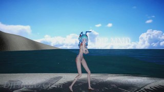 Miku - T-Ara - Bunny Style - Beach Stage 1287
