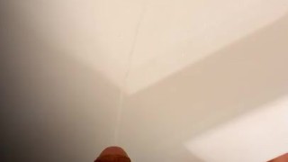 Peeing in the bathtub 