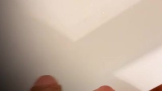 Peeing in the bathtub 