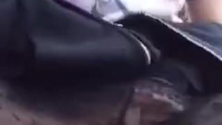 I wore no underwear on my walk to the park, girl cumming in public