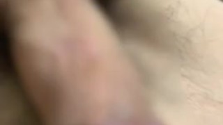 Japanese guy playing with his own dick