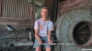 CZECH HUNTER 554 - Hunk Twink Busts A Nut On His Stomach While Getting His Ass Fucked