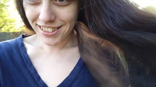 LOUDEST FART PinkMoonLust Nasty Ass Farting Gas So BAD Outdoors Outside Backyard To Let it Rip Toot