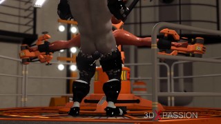 Sex male android bangs hard a hot woman with big boobs in the sci-fi lab