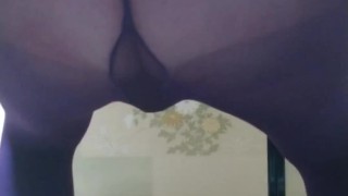 Japanese crossdresser MILK in tights
