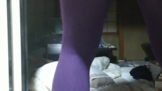 Japanese crossdresser MILK in tights 2
