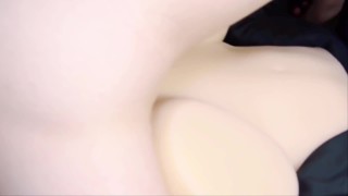 本物サイズむちむちデカ尻オナホに中出し　喘ぎ声 japanese sissy twink jerking off booty fleshlight creampie