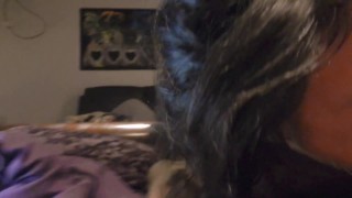 Sexy pawg taking sloppy wet deep throat strokes from fat strong bbc!