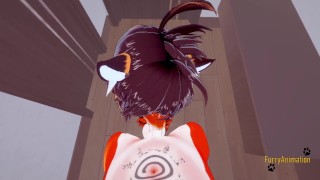 Furry Hentai - POV Tigress sucks cock and gets fucked by fox