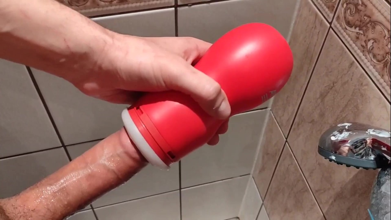 Young guy fuck his toy cum hard