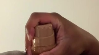 Black dude Playin with dildo in my ass 