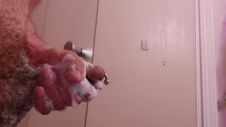 Shower hot n soapy