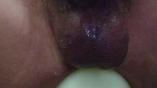 アナルプラグ入れながら大量射精