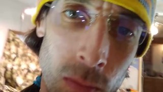 Matthew getting naked. 