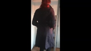 Anouk Tranny Slut - Red Latex Anal Gape Play