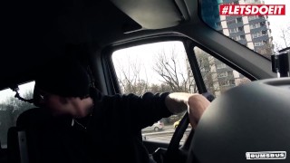 BumsBus - Celina Davis Voluptuous German Babe Wild Car Fuck With Stranger - LETSDOEIT