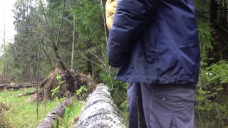 Enjoy the natural landscape while peeing