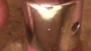Ball Stretching Sexy Scrotum Skin Shower