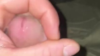 Huge cumshot after edging the last hour 