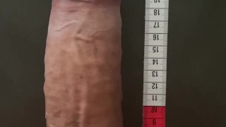 Monster 10 Inch Cock - Shower - Measure & Cum - @peter10inch
