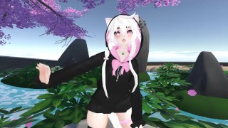 Kitty Girl Dances and Strips