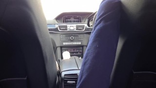 UBER Driver Put His Hand in My Pants and Made Me CUM Twice in the Backseat Driving the TAXI