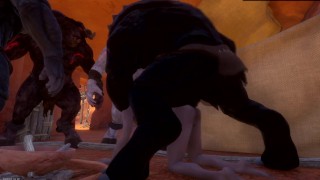 Monsters charging the rent 3D