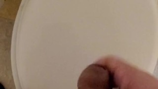 Quick Toilet Cumshot on campus