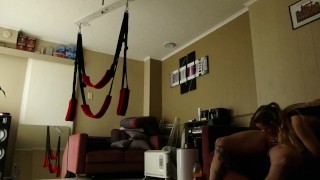 Wife on swing