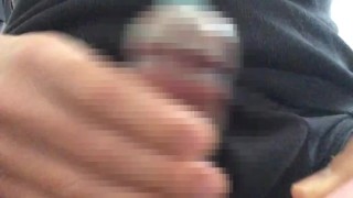 【喘ぎ声 有り】男が電マで焦らしオナニー!最後はドアップでコンドーム内に発射!!
