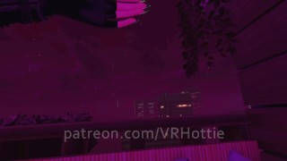 Patio Fuck Topless Babe Riding Outdoor Public Long Hair Black White Cowgirl POV Lap Dance