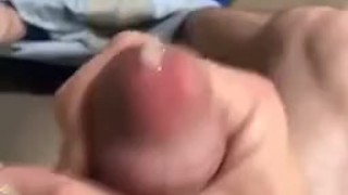 Hubby blowing his load at work 