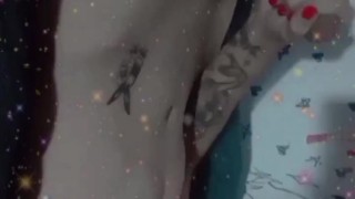 Teen boy tattoo play with fingers and cum fast 